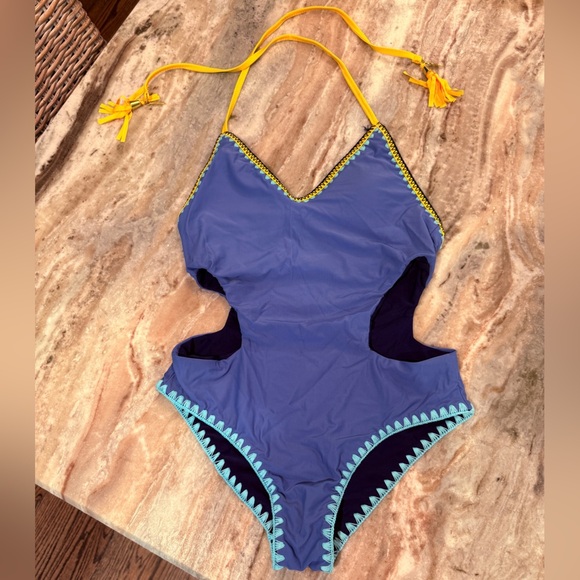 NWT Women’s JESSICA SIMPSON Woodstock reversible swimsuit. Size Small - Picture 3 of 5